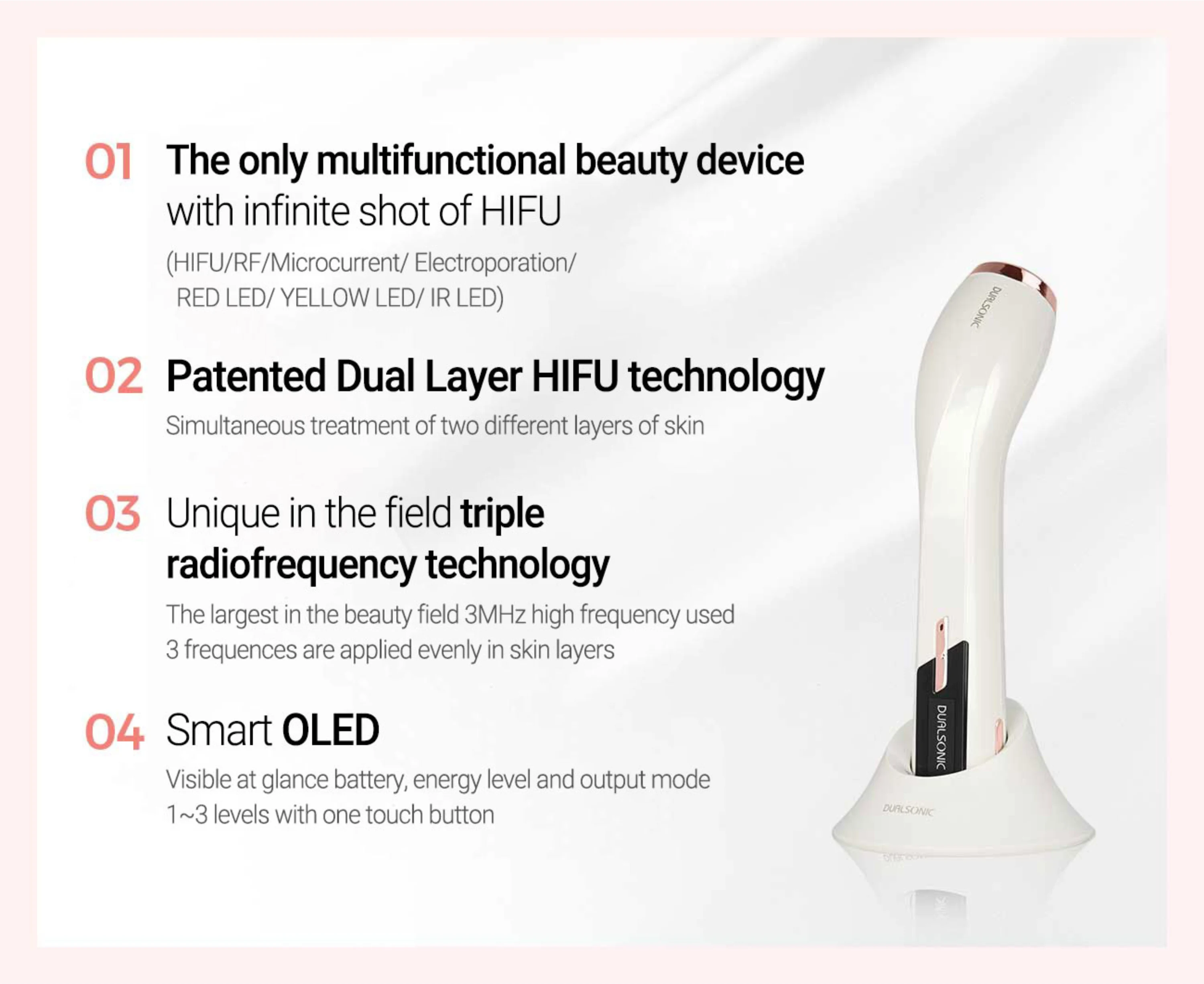 DUALSONIC Infiinite Shot & HIFU Maximum Beauty Device
