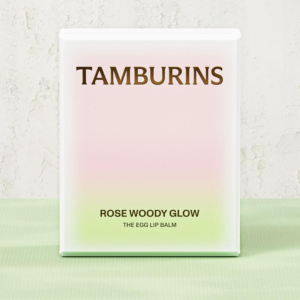 TAMBURINS Egg Lip Balm Rose Woody Glow 5g | KBEAUTY X
