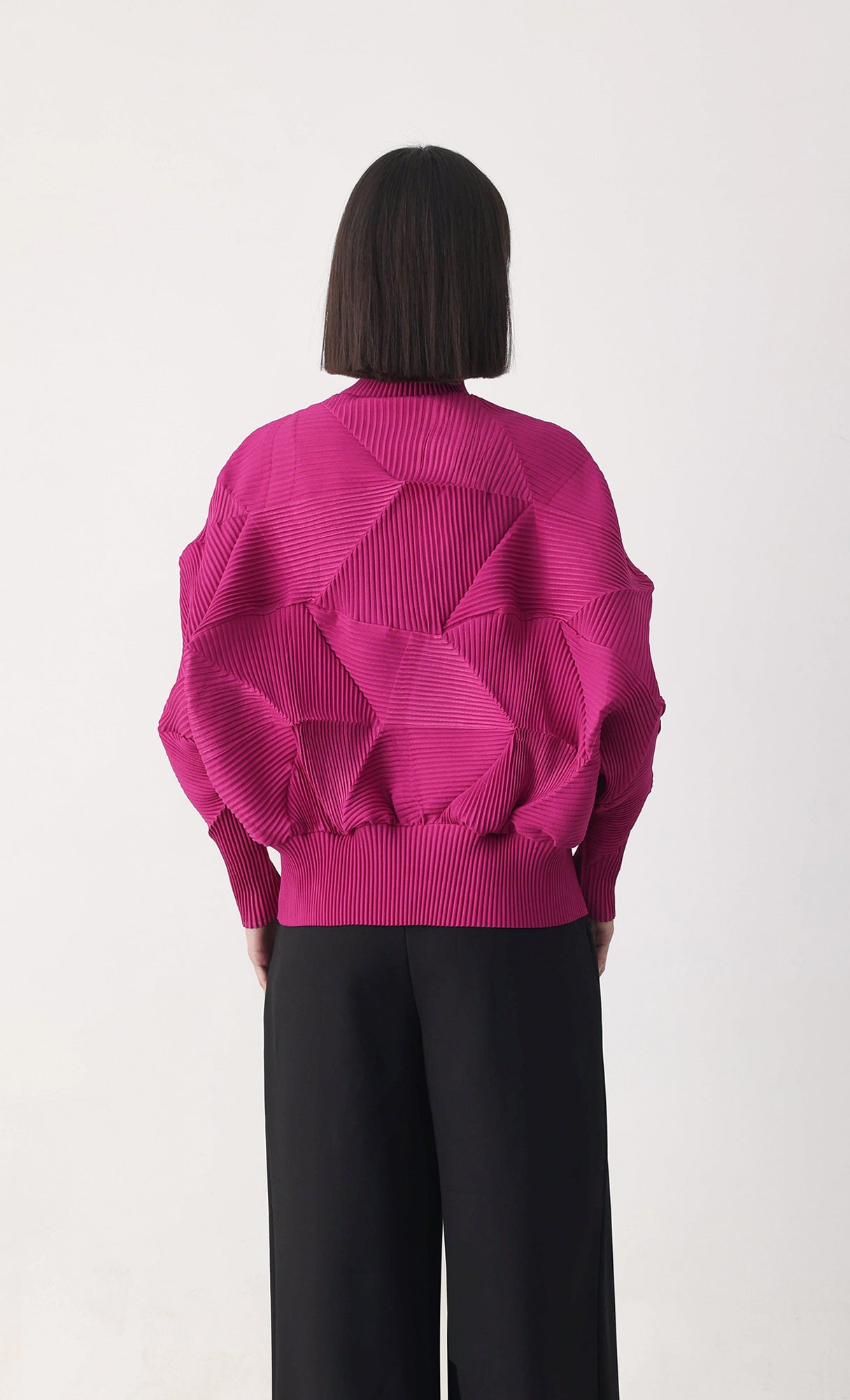 Pleatsmood Twoway Pleats Zip-up Pink