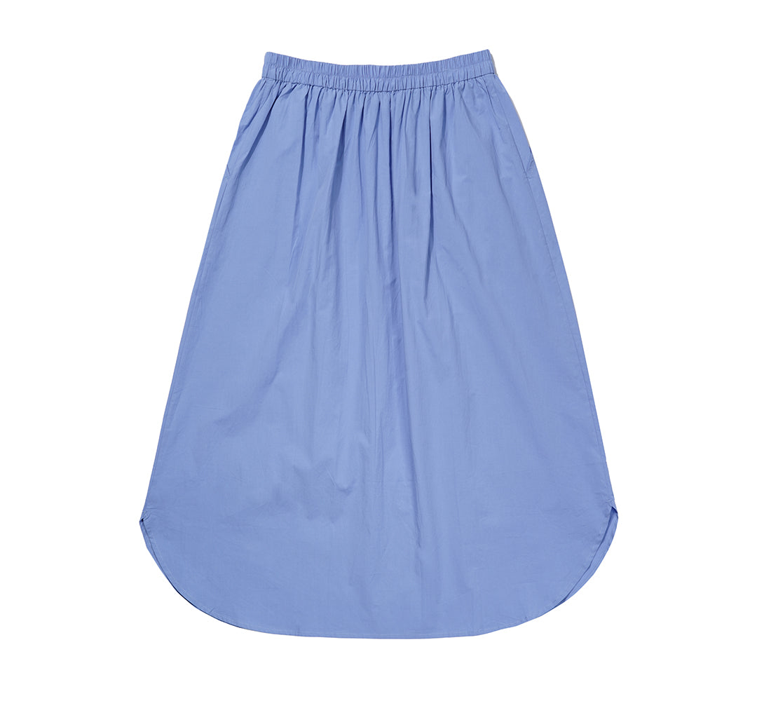 Door to Door Solid Skirt Bluebell