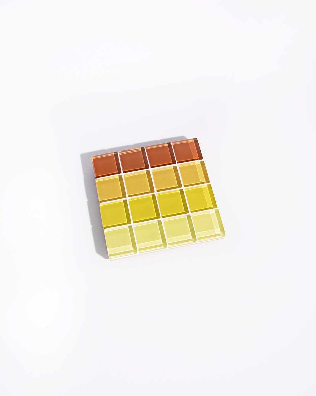 GLASS TILE COASTER - Ombre - Mellow Yellow