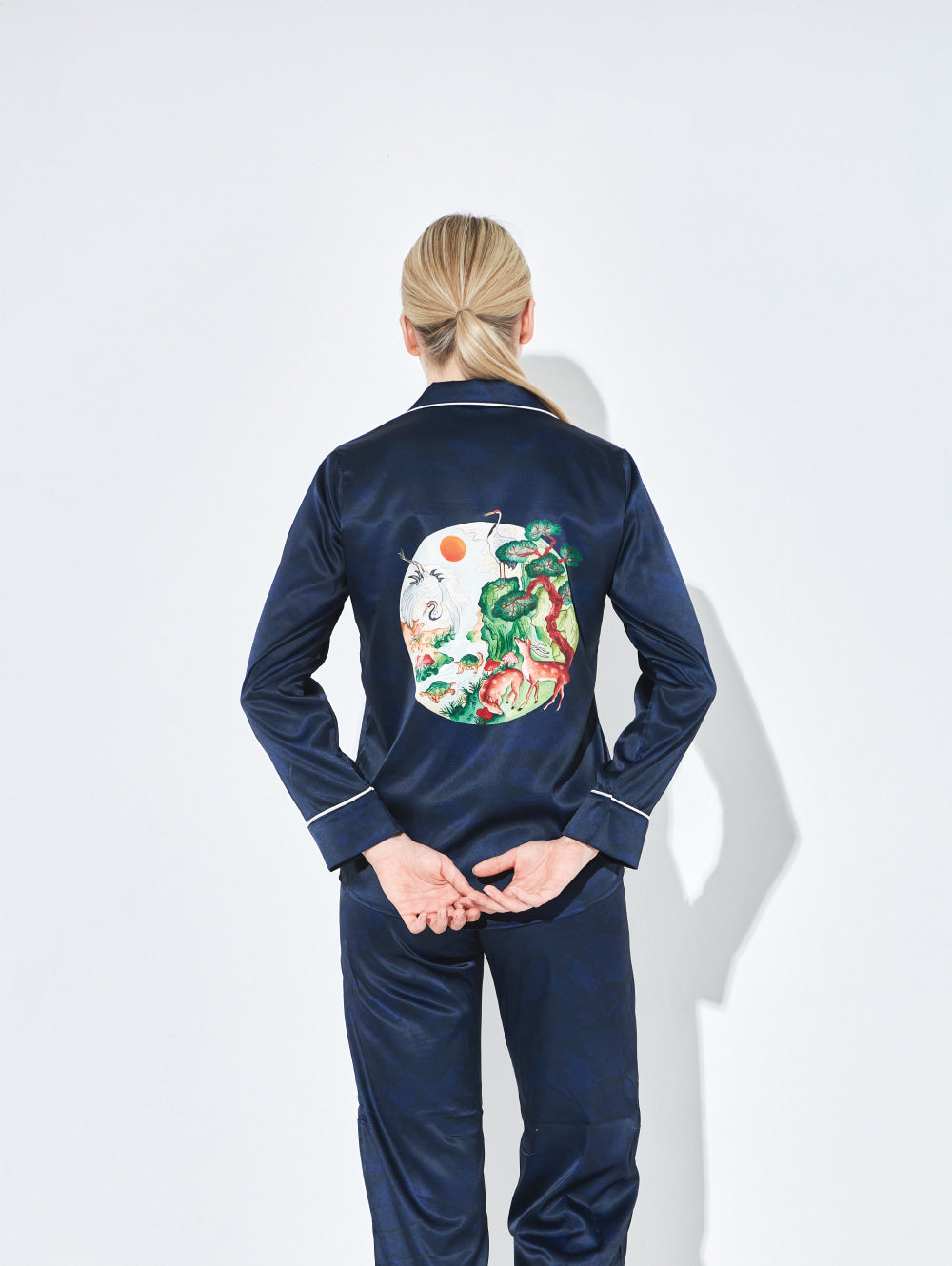 10 Longevity Symbols Pajamas Set