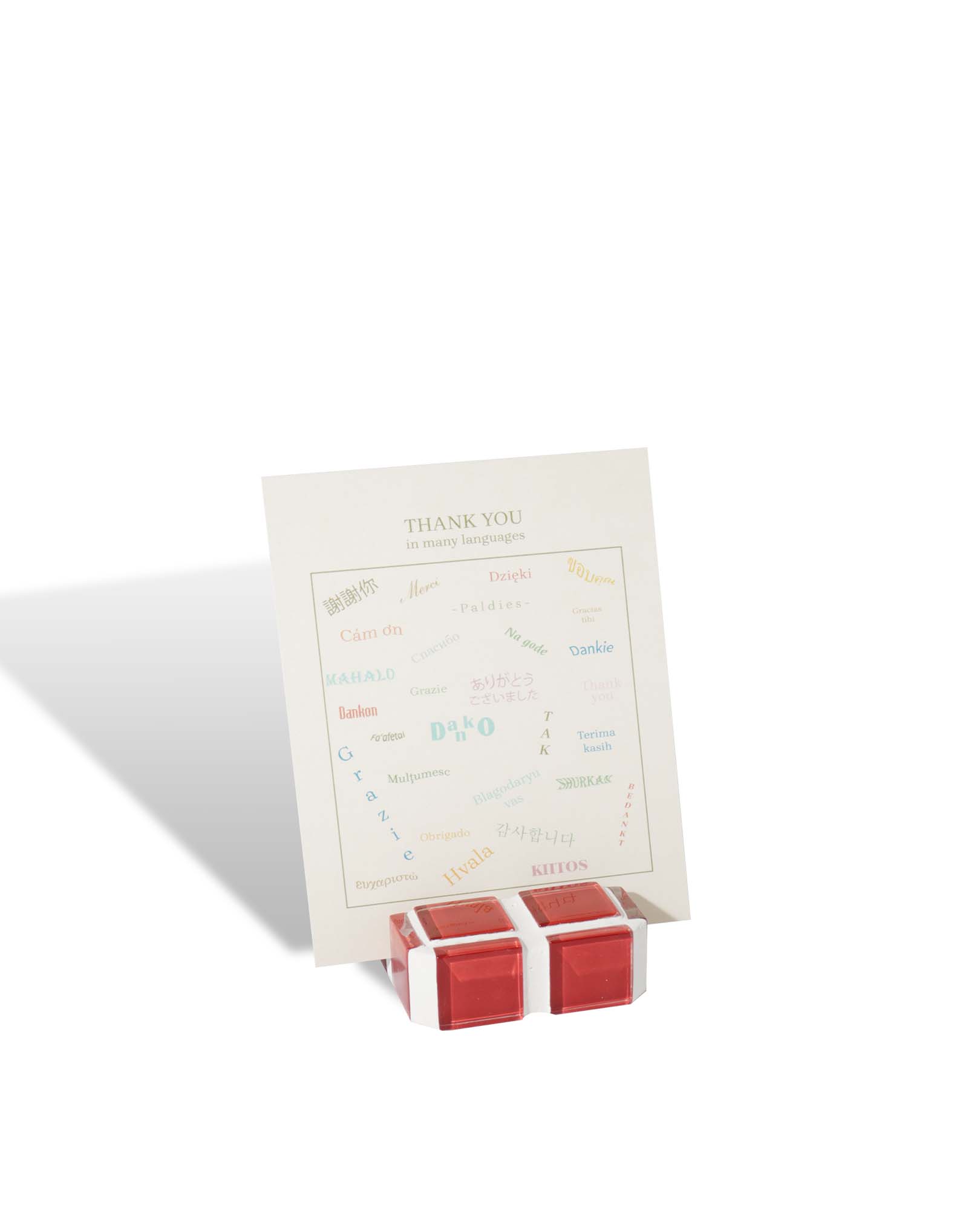 MINI PICTURE STAND - It's Apple Red