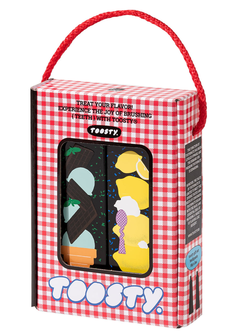 TOOSTY Korean Toothpaste -  Mint Chocolate + Lemon Set