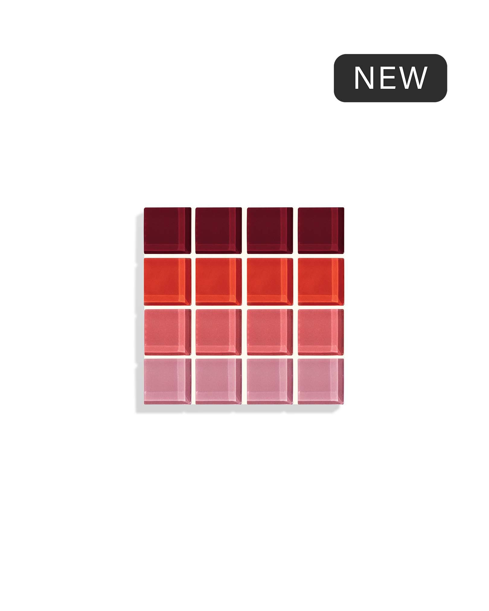 GLASS TILE COASTER - Ombre - Blush