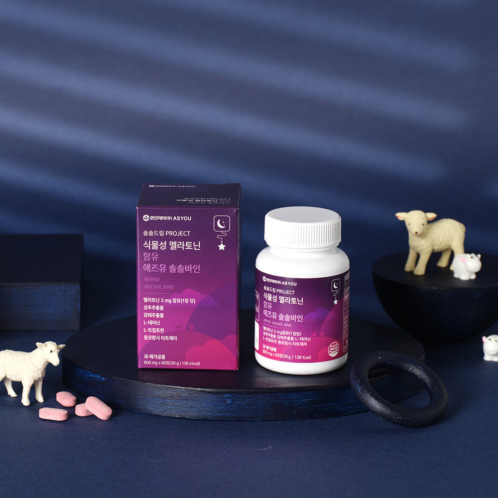 Plant-based melatonin 2mg Solsolbain Refreshme
