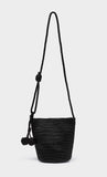 Pleatsmood Belle Weaving Bucket Bag_Black