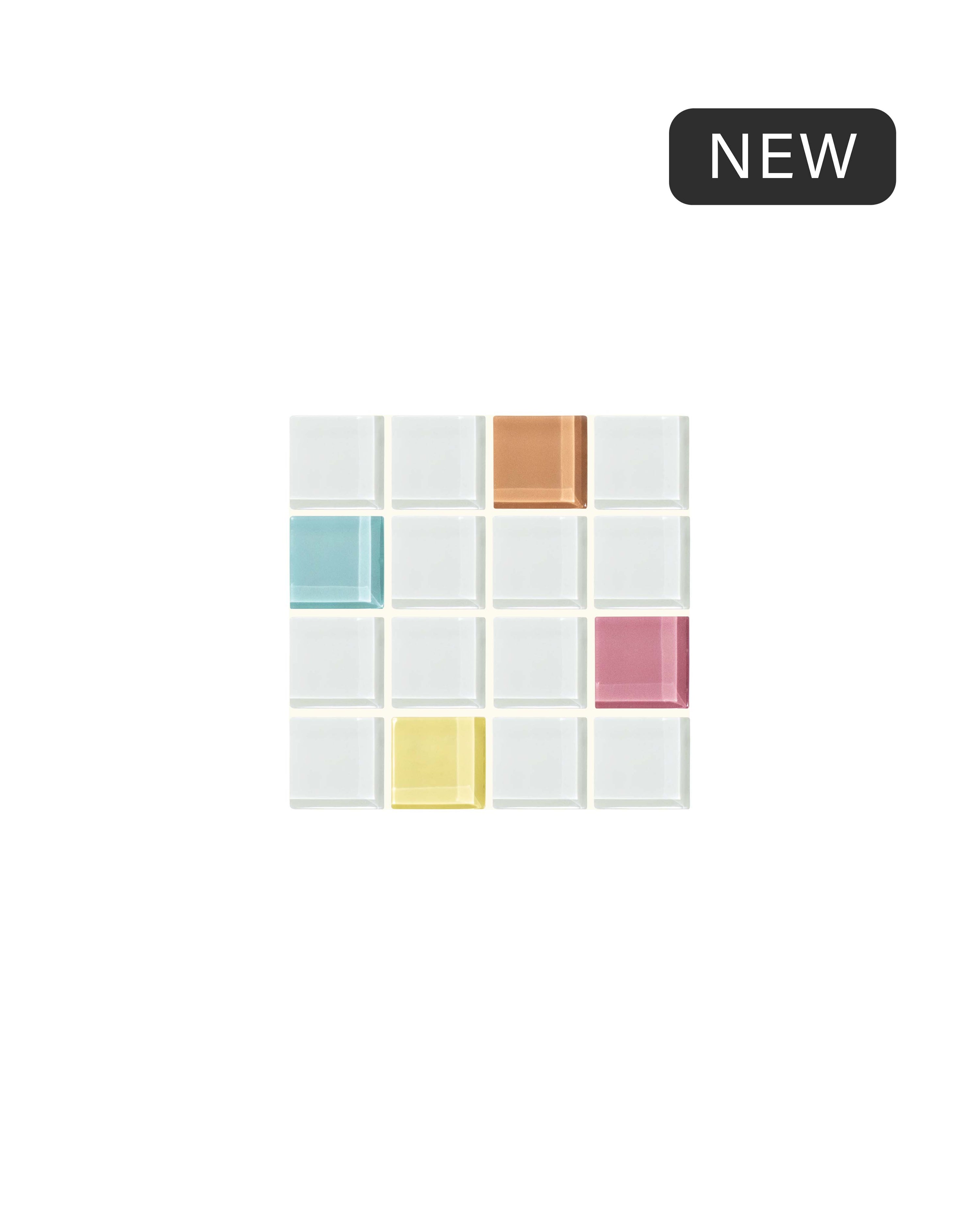 GLASS TILE COASTER - Randomness - Option 1