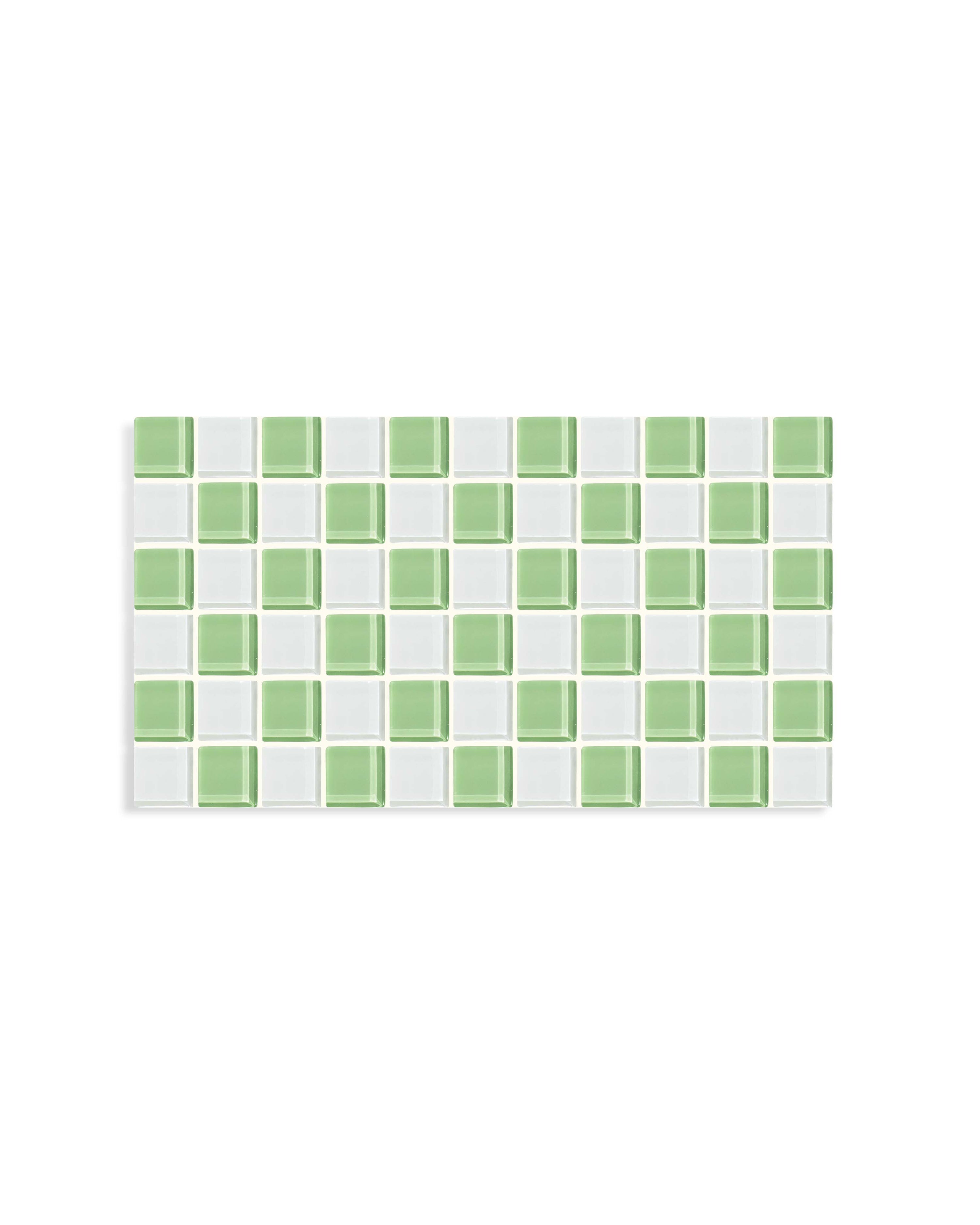 GLASS TILE DECORATIVE TRAY - Pistachio Milk Chocolate