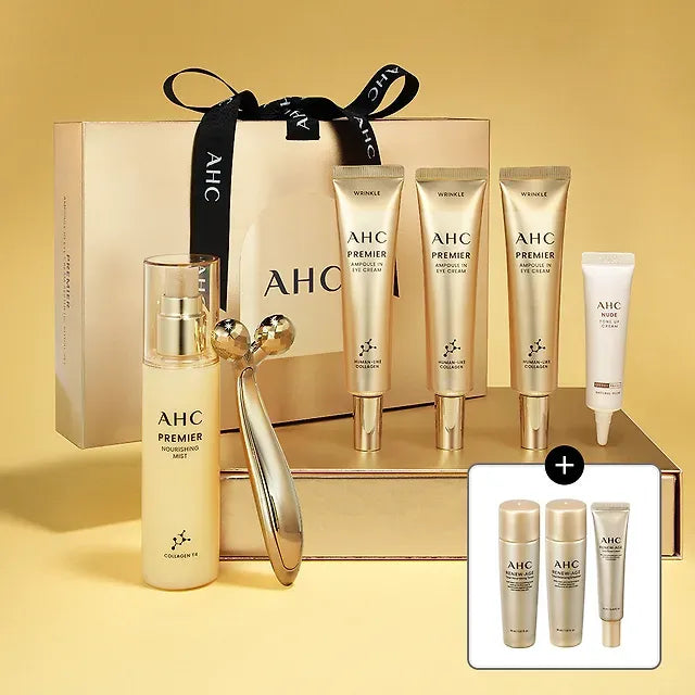 AHC Premier Ampoule In Eye Cream 3+mist+nude Cream+face Roller Set