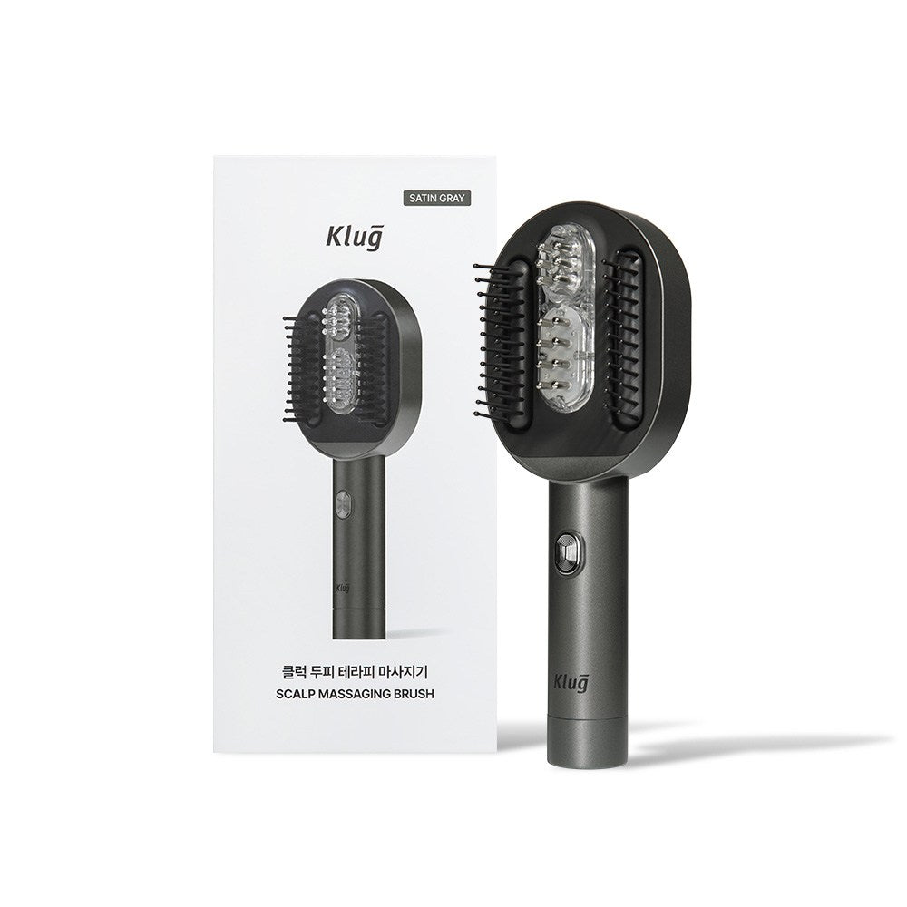 KLUG Scalp Therapy Massager, Satin Gray, 1 unit