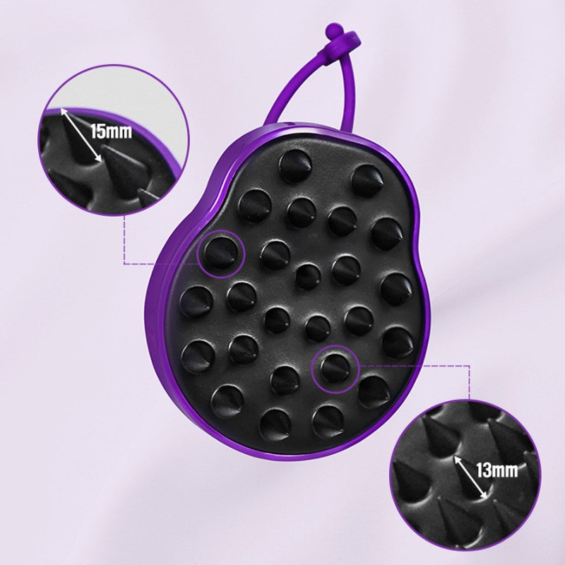 KUNDAL Scalp Massage Shampoo Brush, Purple, 1pc