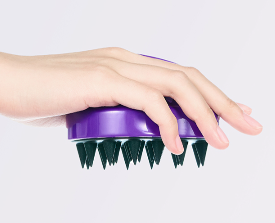KUNDAL Scalp Massage Shampoo Brush, Purple, 1pc