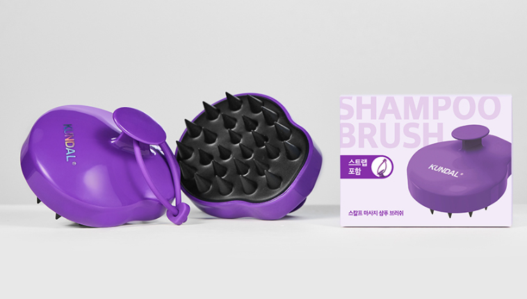 KUNDAL Scalp Massage Shampoo Brush, Purple, 1pc