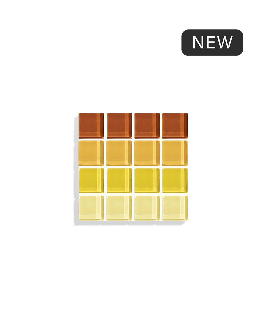 GLASS TILE COASTER - Ombre - Mellow Yellow