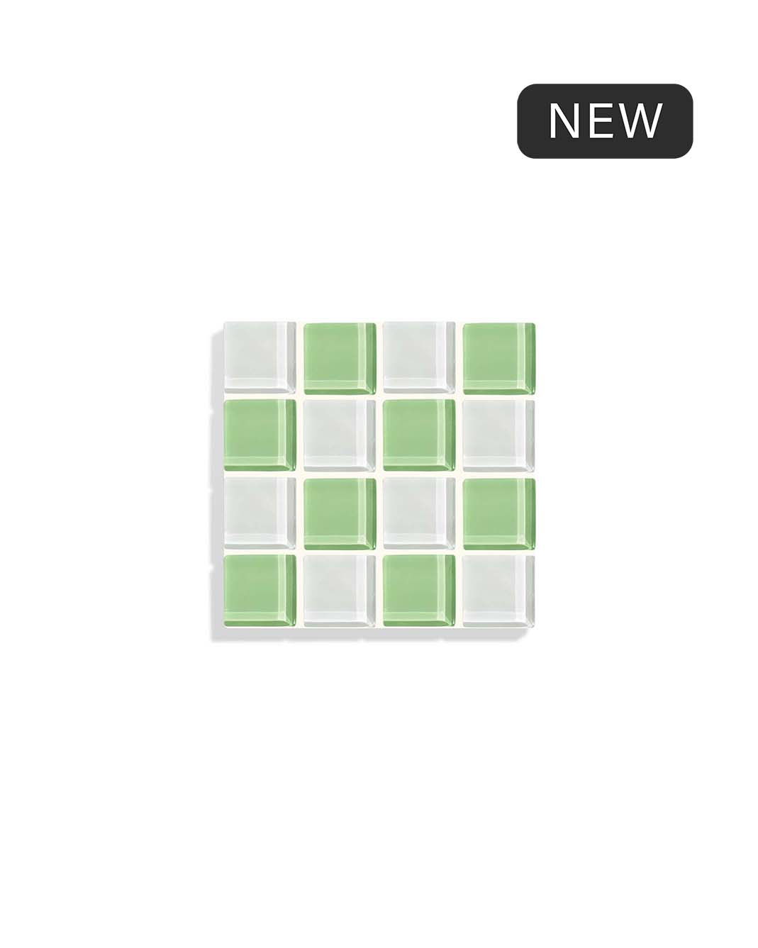 GLASS TILE COASTER - Pistachio Milk Chocolate