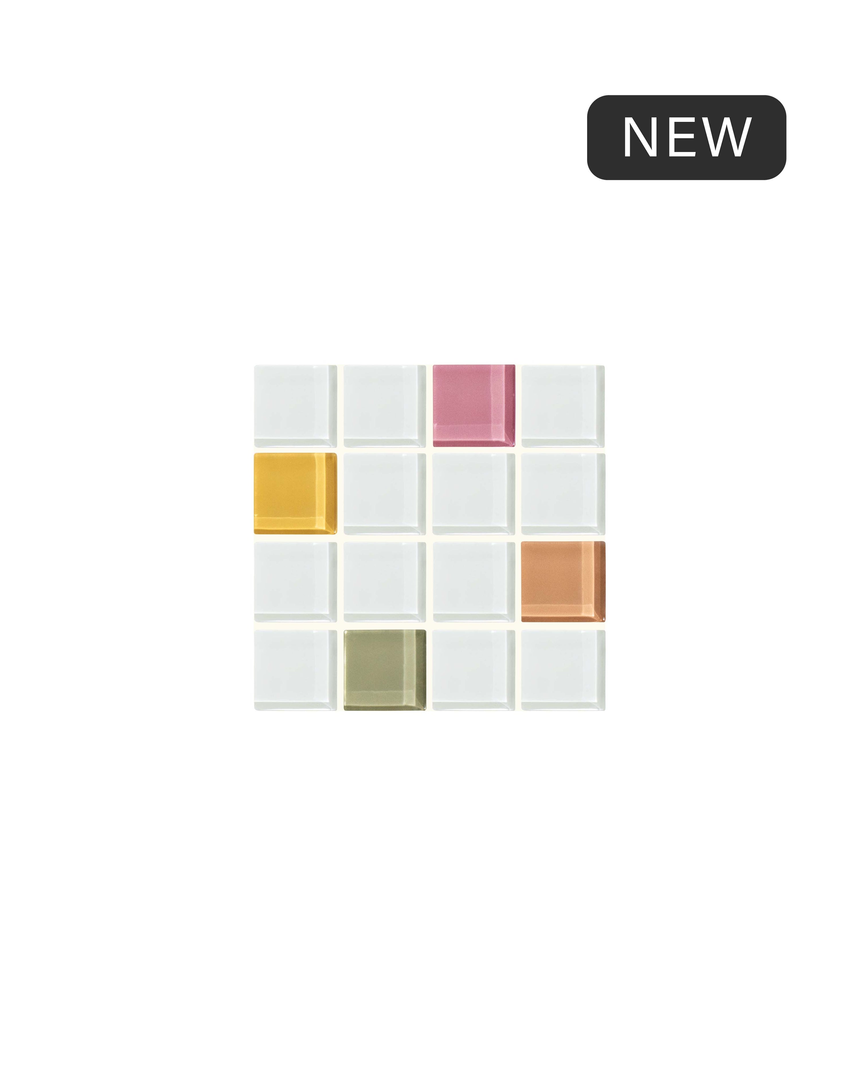 GLASS TILE COASTER - Randomness - Option 2
