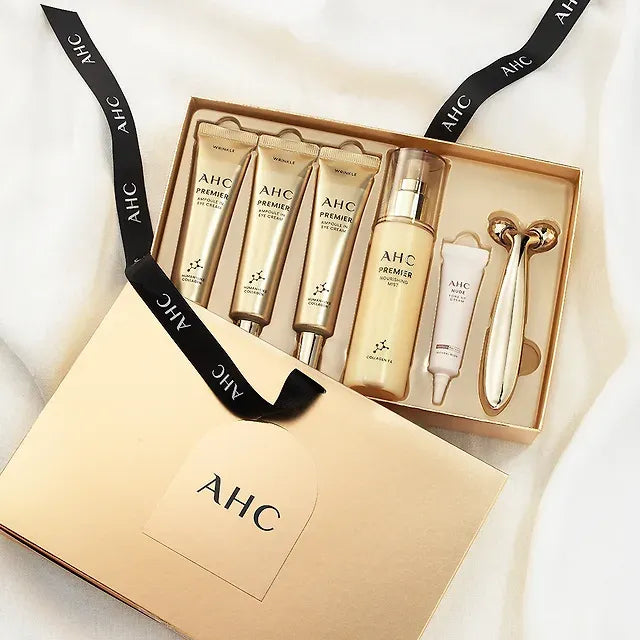 AHC Premier Ampoule In Eye Cream 3+mist+nude Cream+face Roller Set