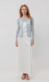Pleatsmood Sheer Pleats Cardigan Skyblue