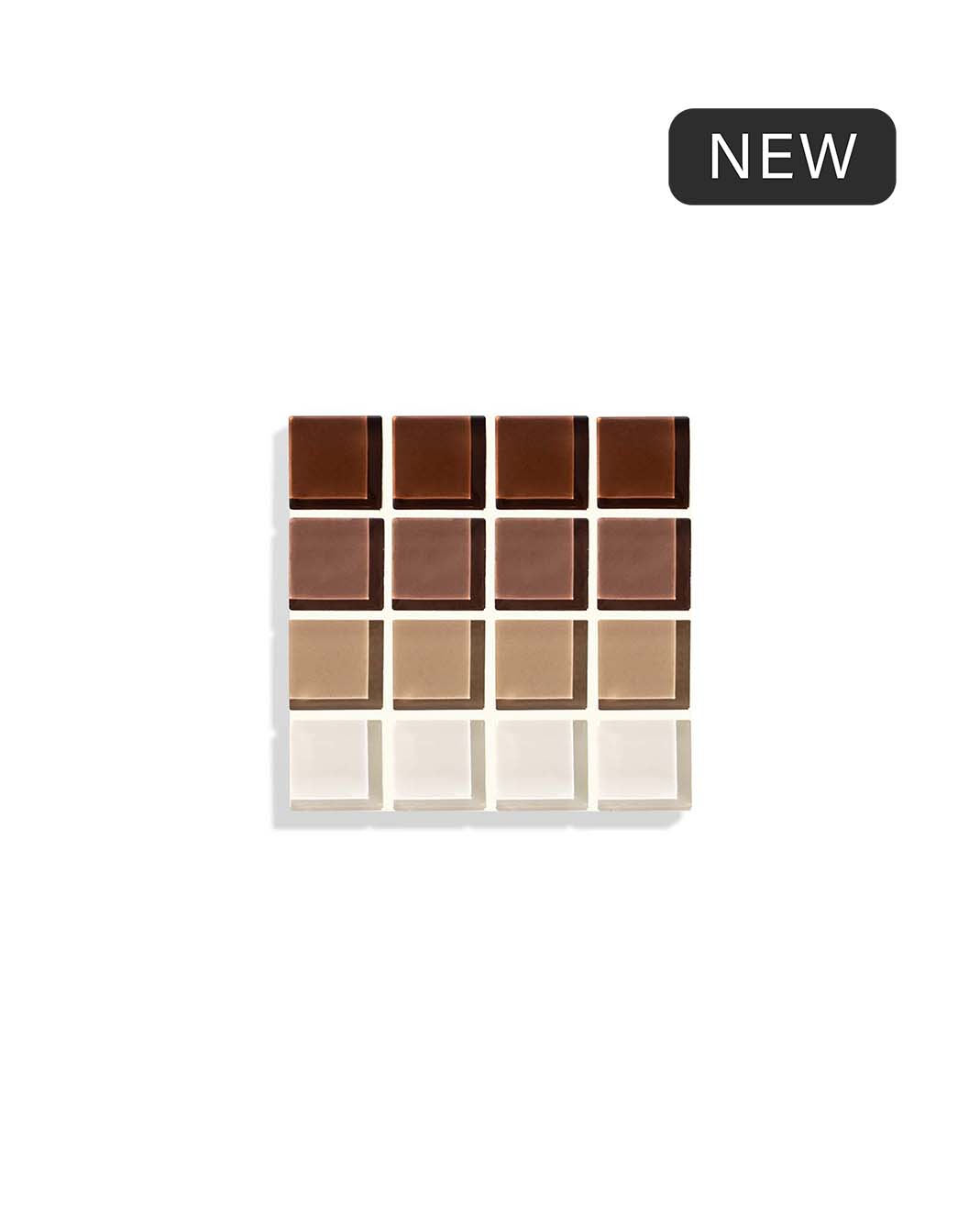 GLASS TILE COASTER - Ombre - Cappuccino