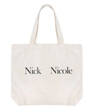 Nicole Canvas Square Eco Bag - Oatmeal