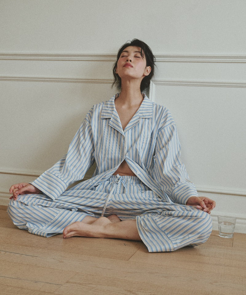 Dormitory Season Stripe Pajama Blue Moon