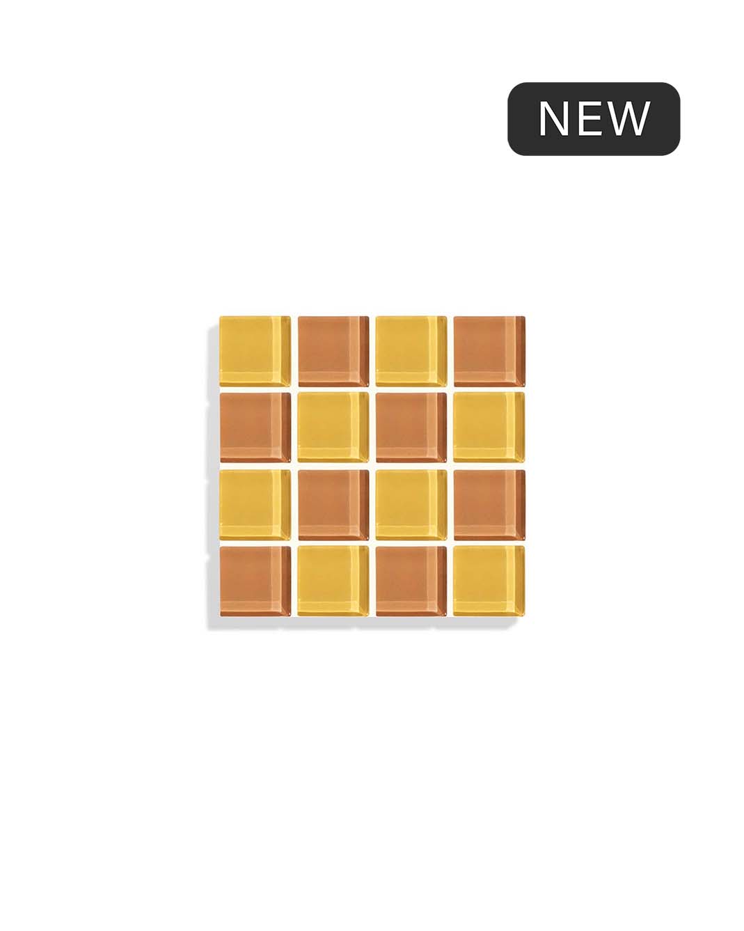 GLASS TILE COASTER - Honey Milk