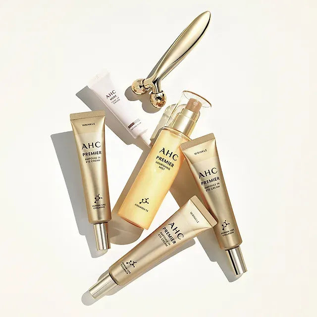 AHC Premier Ampoule In Eye Cream 3+mist+nude Cream+face Roller Set