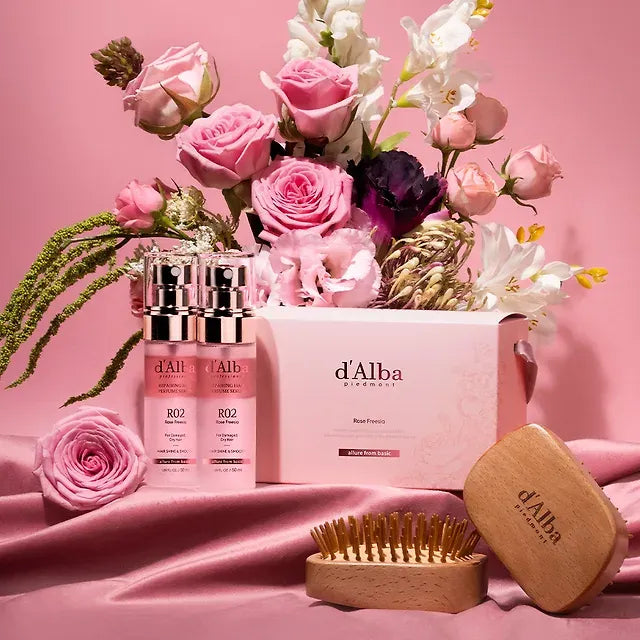 Dalba 'rose Freesia' Hair Perfume Serum Duo Gift Set 50ml+50ml
