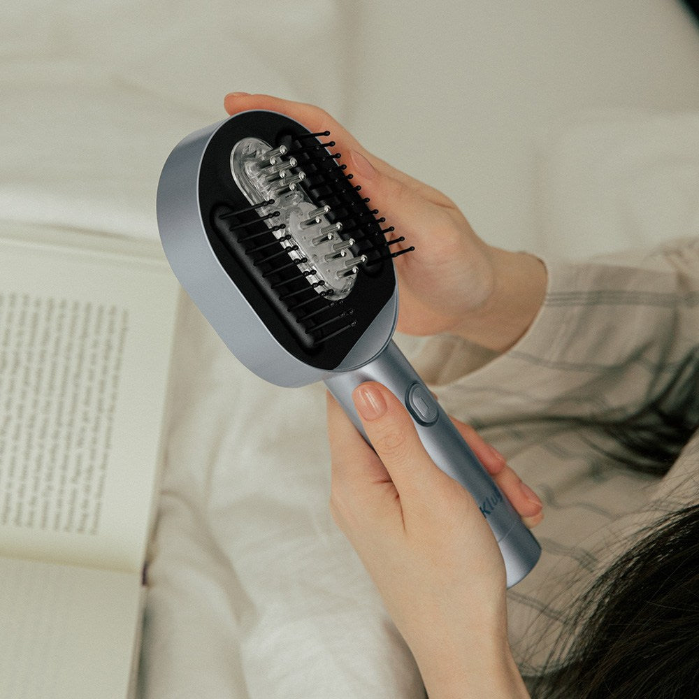 KLUG Scalp Therapy Massager, Satin Gray, 1 unit