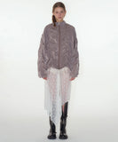 Normal Nylon String Double Shirring Windbreaker