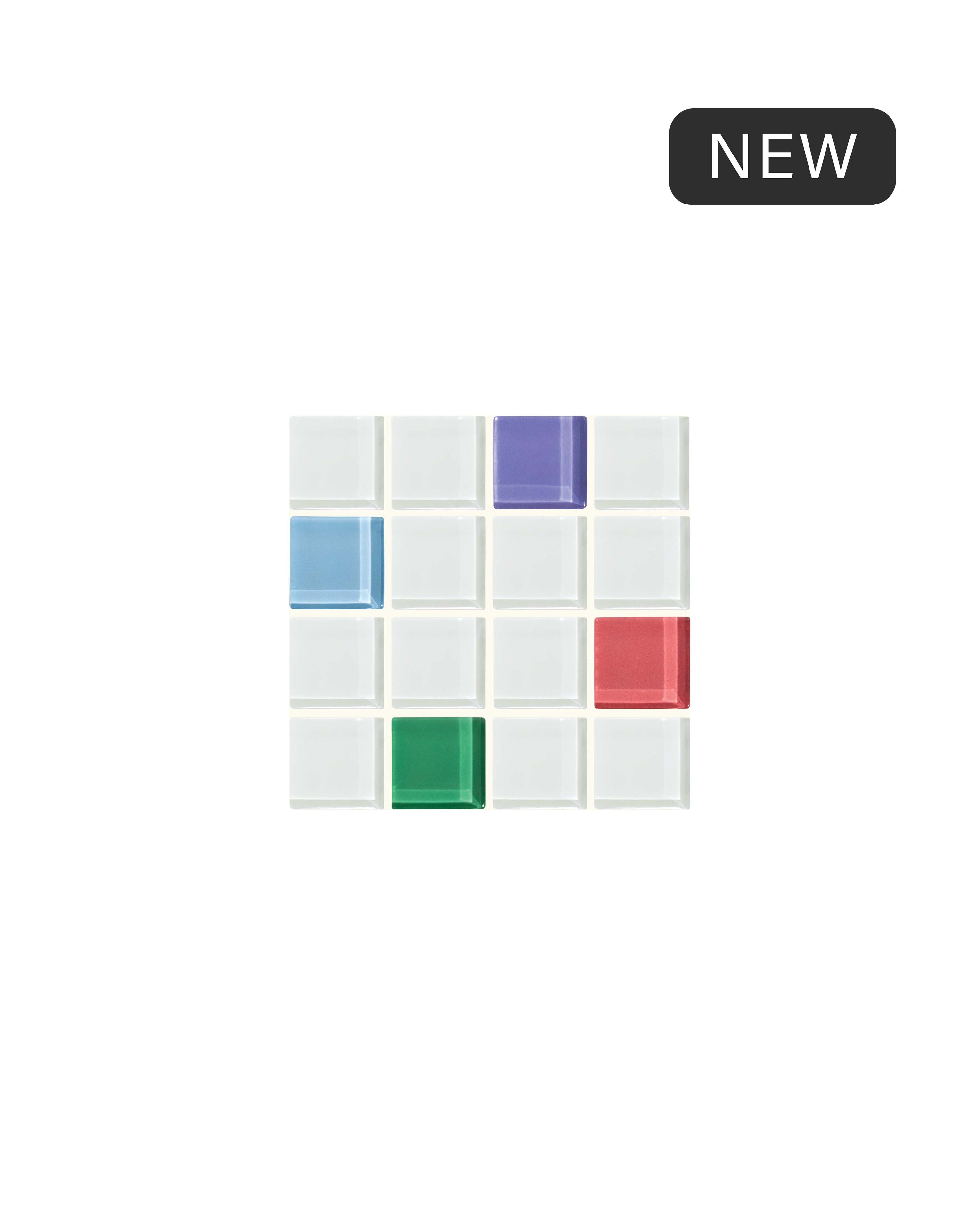 GLASS TILE COASTER - Randomness - Option 4