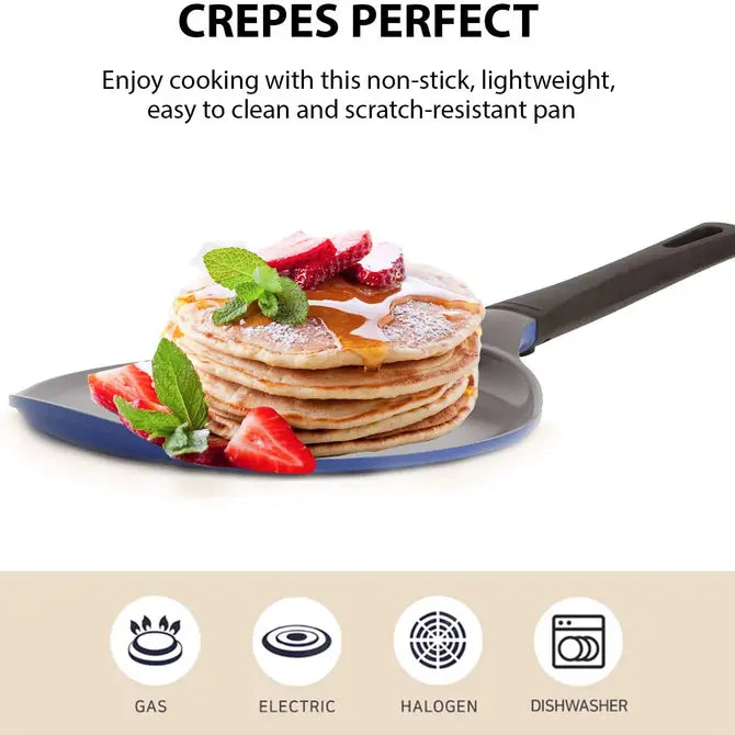 Mitra 10" Crepe Pan in Berry Blue