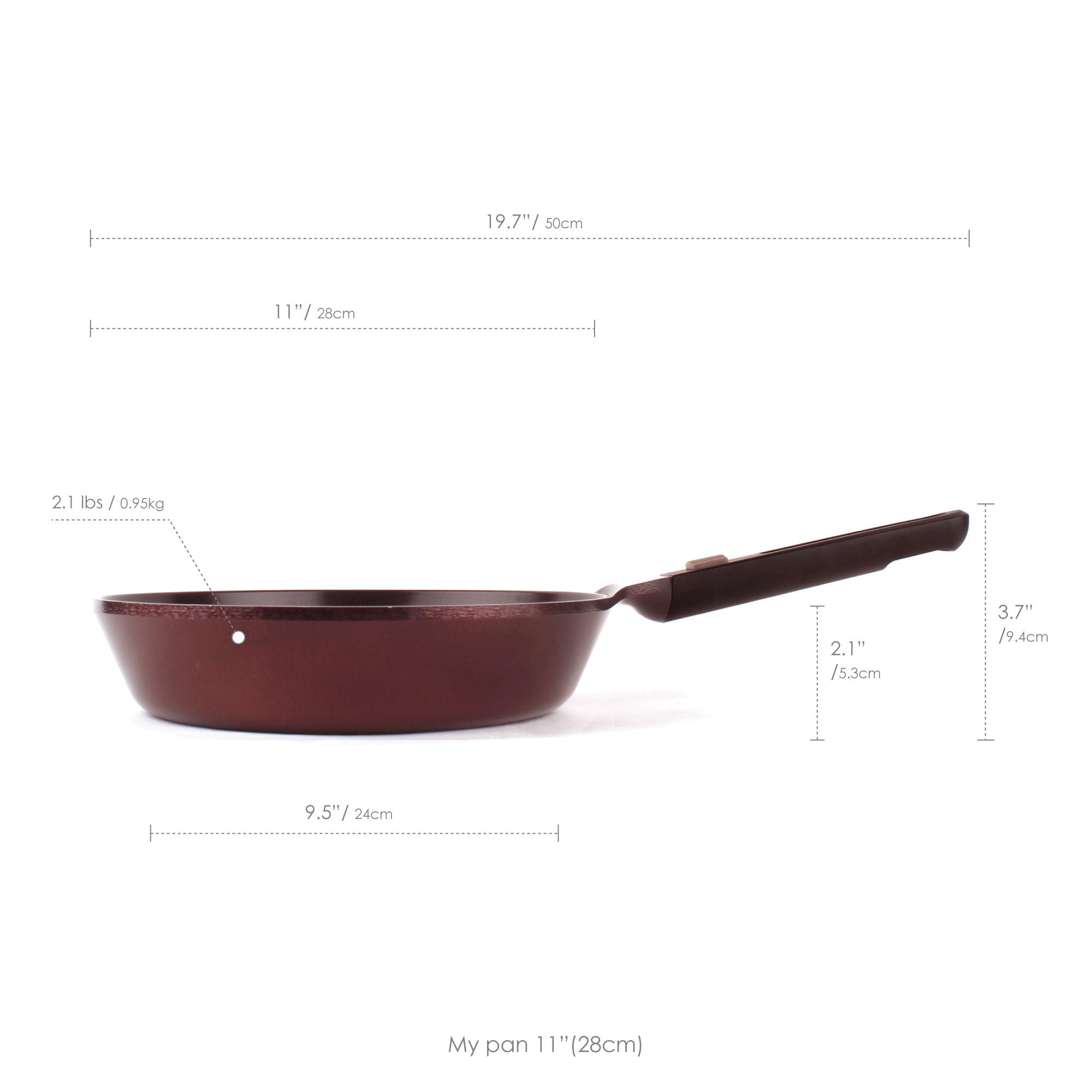 MyPan 11" Frying Pan, Detachable Handle