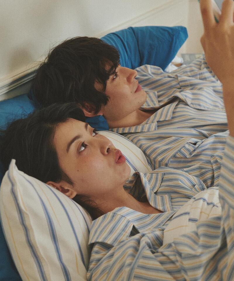 Dormitory Season Stripe Pajama Blue Moon