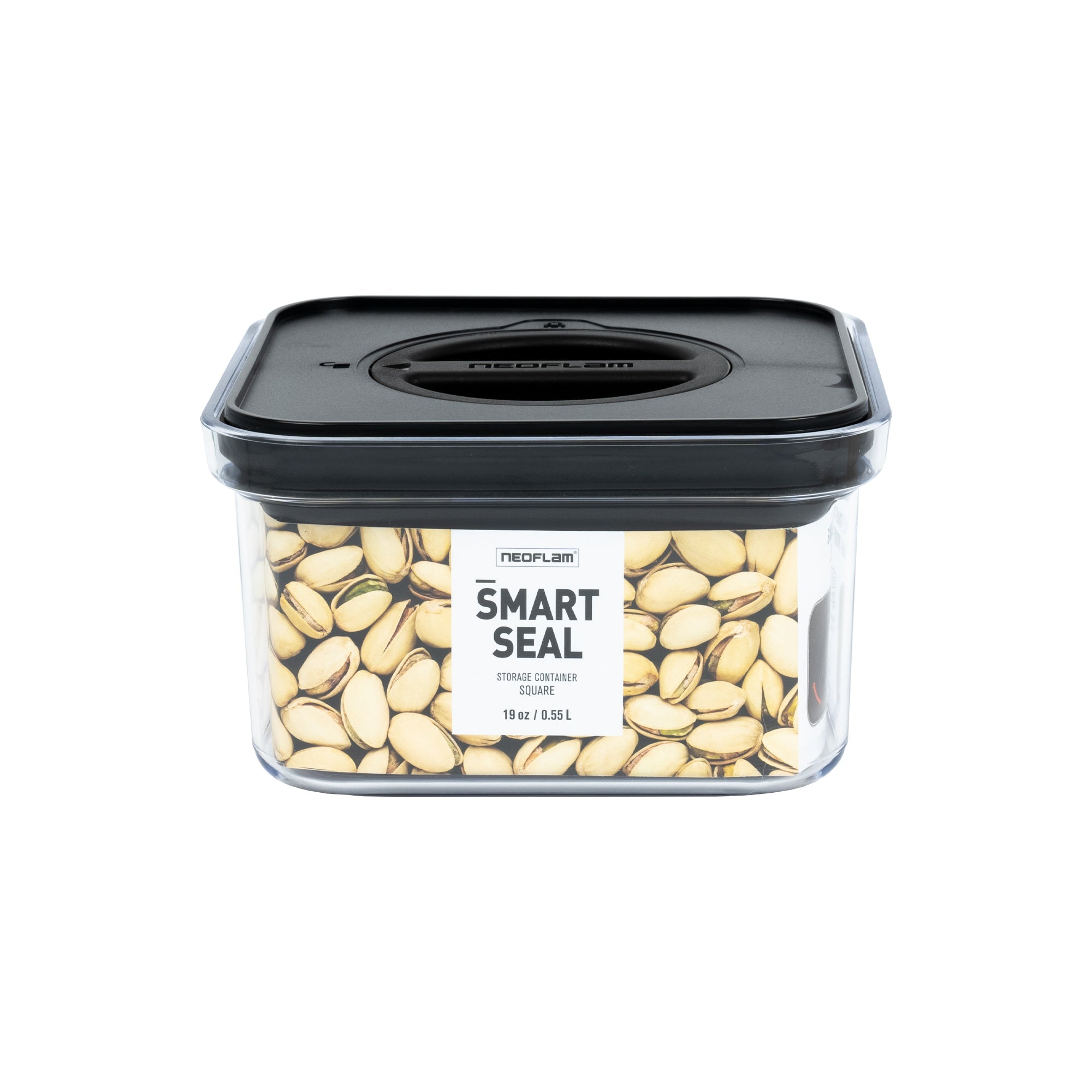 Smart Seal Square Canister - Black Matte Lid