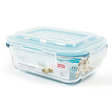 Cloc Glass Food Storage, Emerald, Rectangular