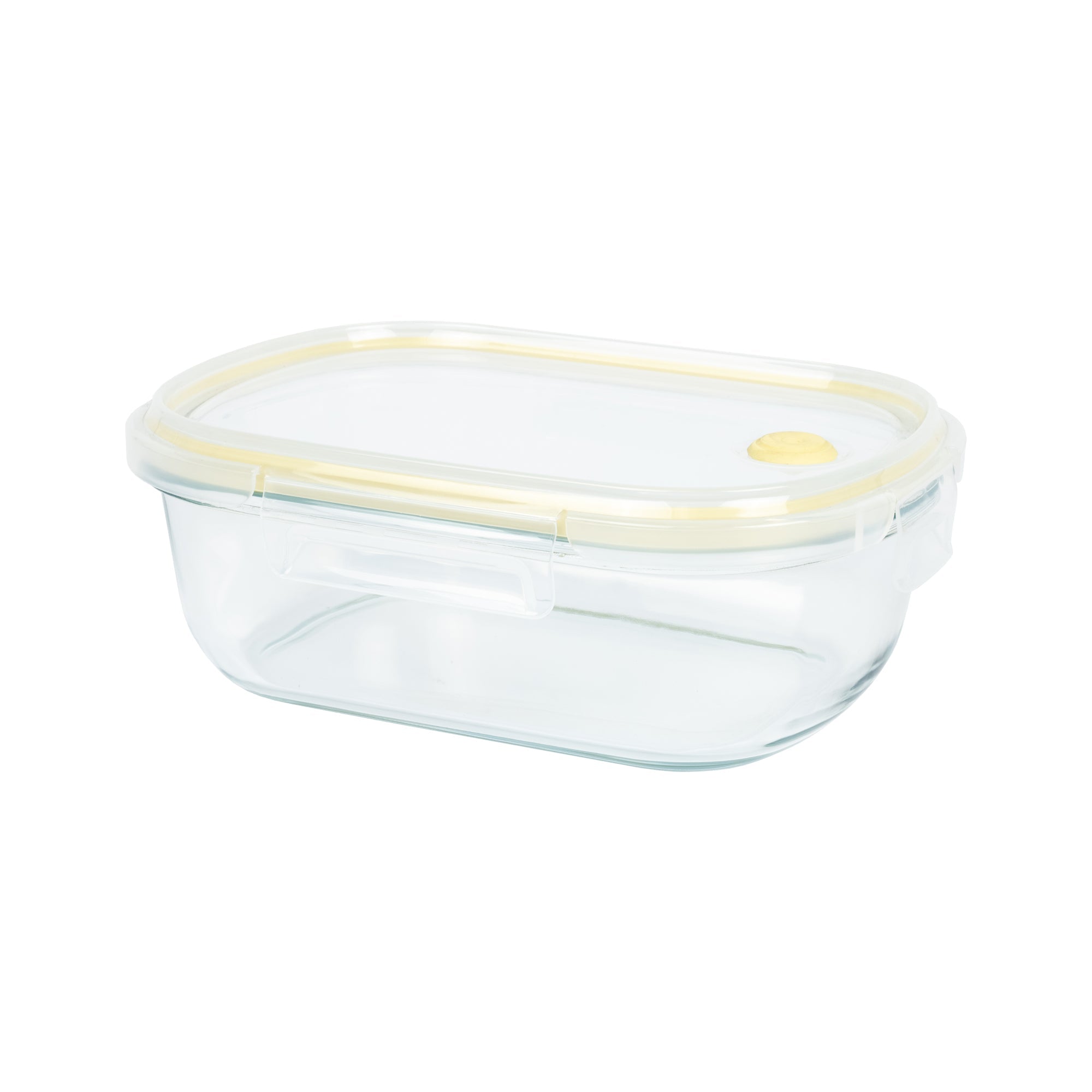 Oval Bento Glass 39oz Food Storage - Clear Lid, Vent