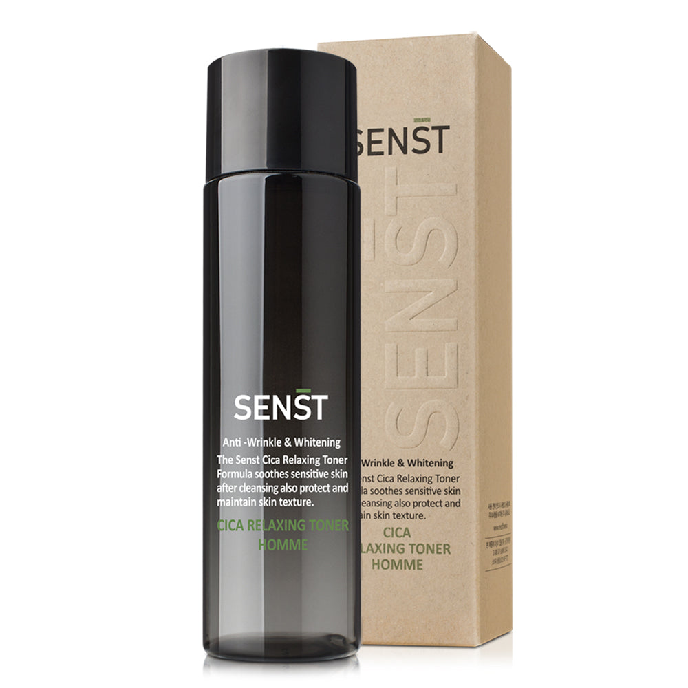 Mediflower Senst Cica Relaxing Homme 3-piece set/Toner 200mlx3+Shopping bag/5+1 free gift