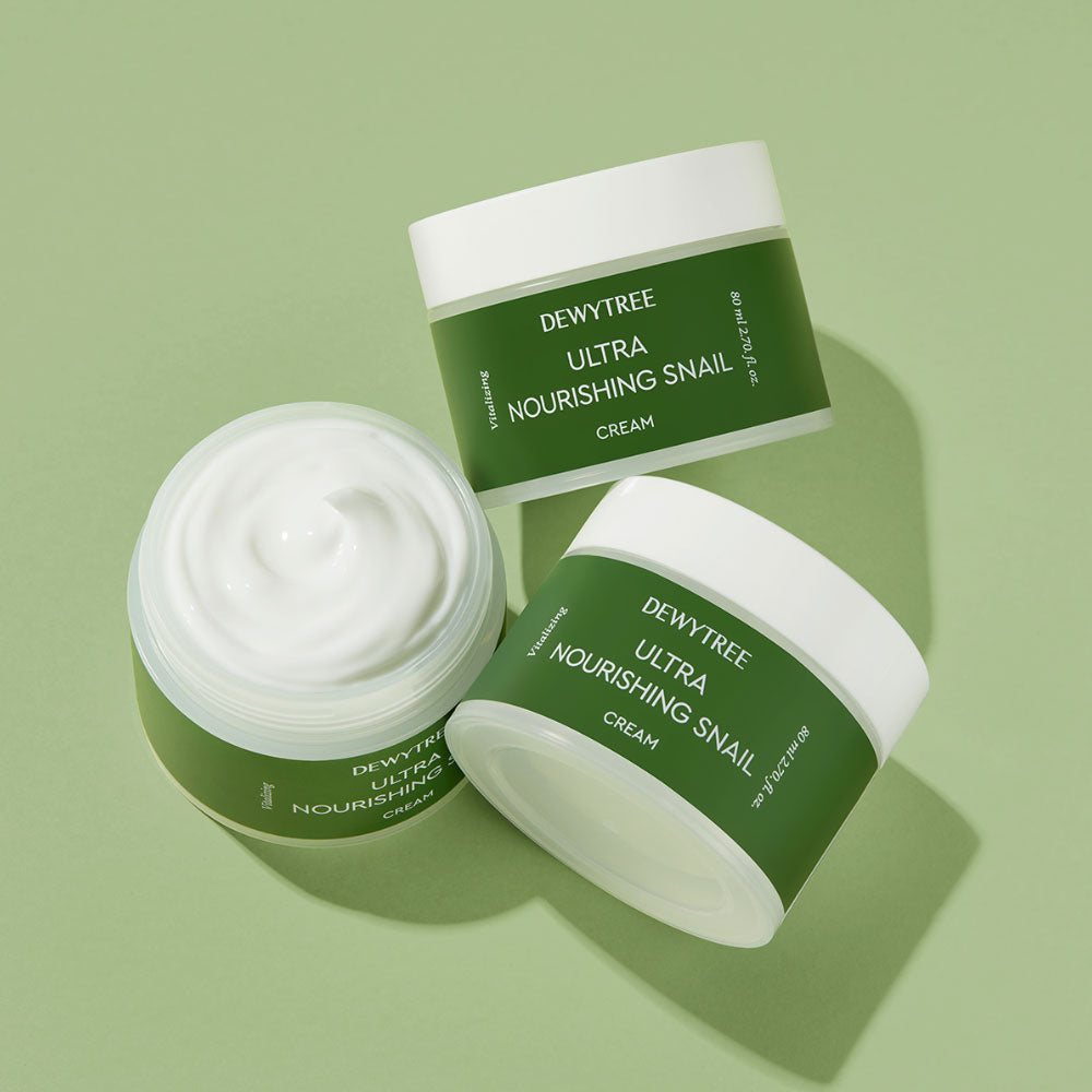 DEWTREE Ultra Nourishing Snail Cream Snail Skin Care Skin Nourishment Elasticity Moisturizing Care Military PX Cosmetics