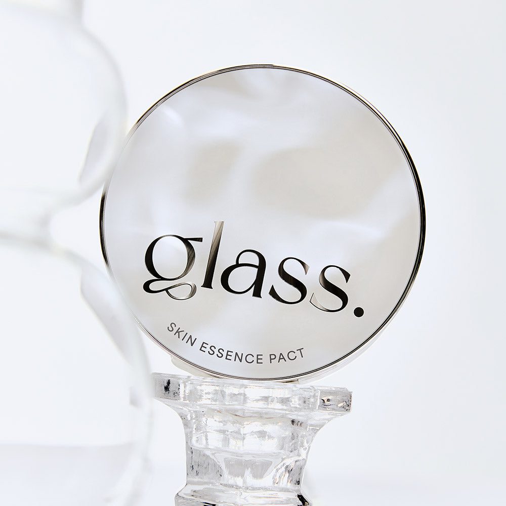 GLASS Age20's Glass Skin Essence Pact Glow/Perfect 12.5g Main product + Refill (+ Keyring Pouch or Puff Gift) (SPF50+) Glowing Moisture Foundation