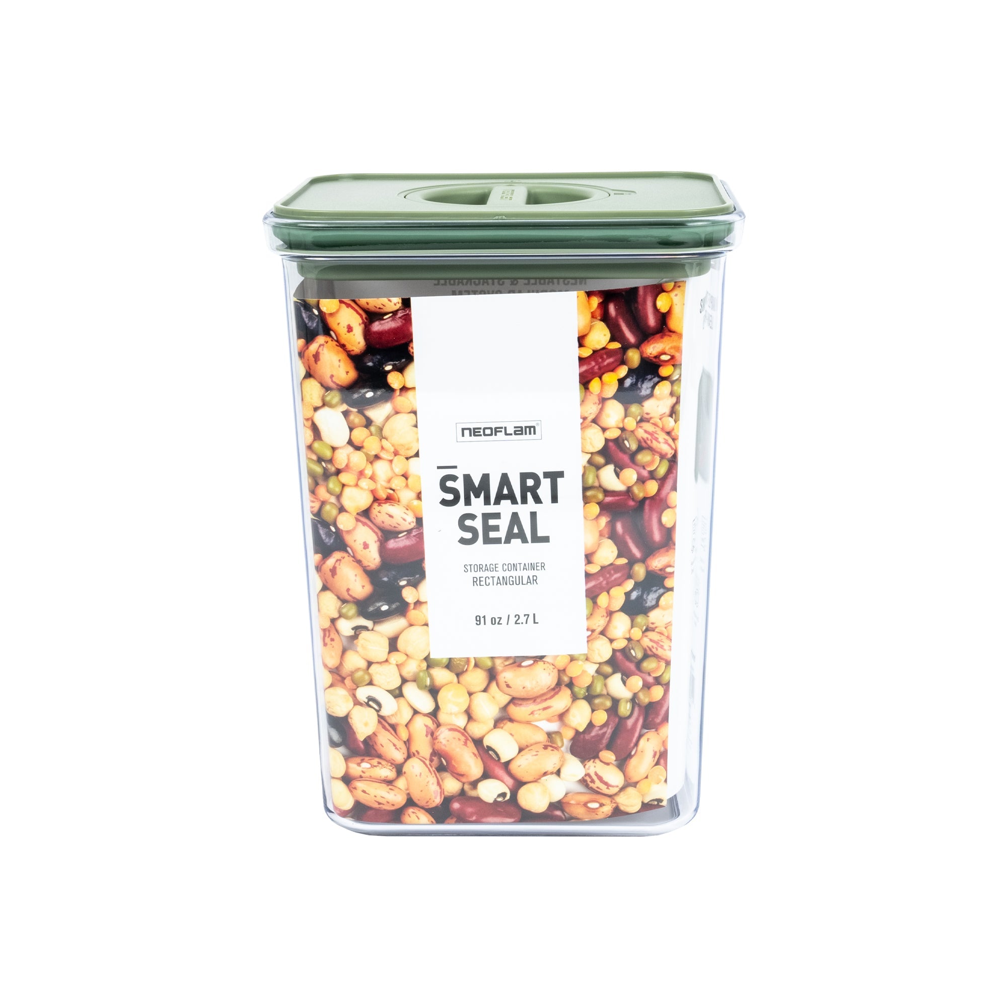 Smart Seal Square Canister - Sage Lid
