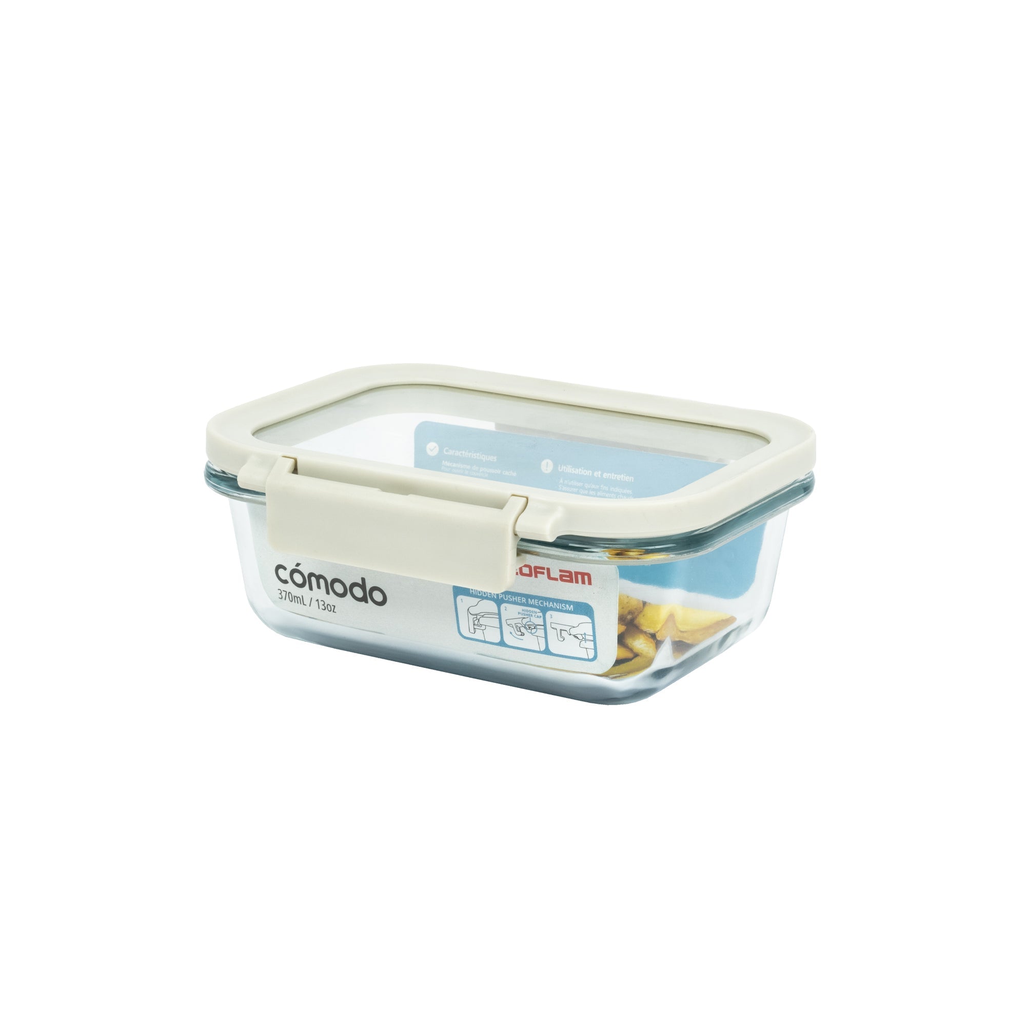 Comodo Glass Rectangular Food Storage,