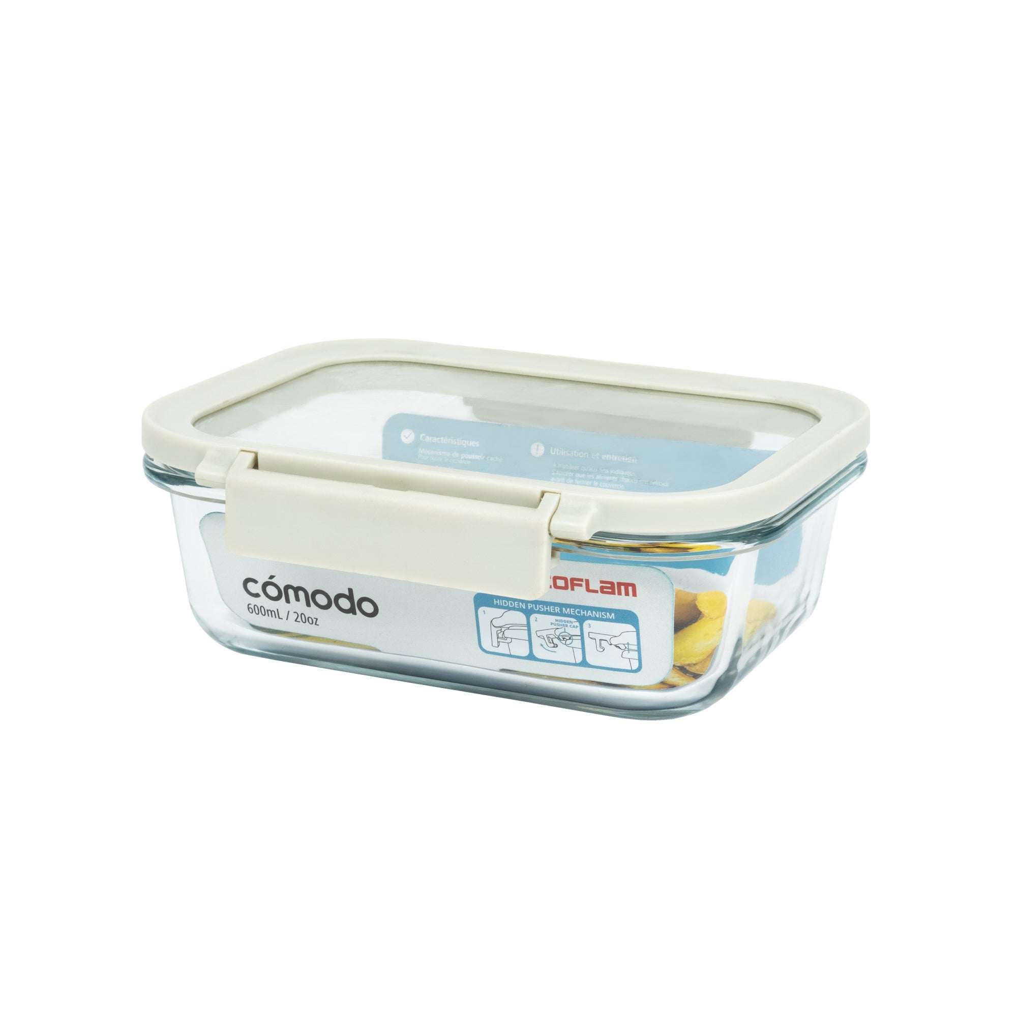 Comodo Glass Rectangular Food Storage,