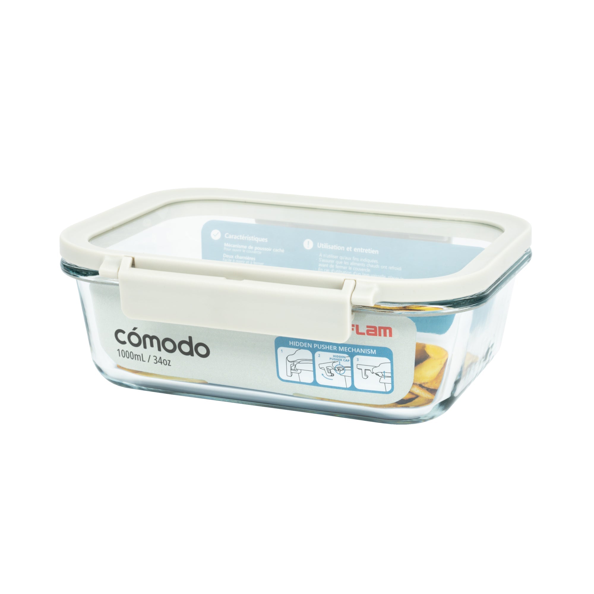 Comodo Glass Rectangular Food Storage,
