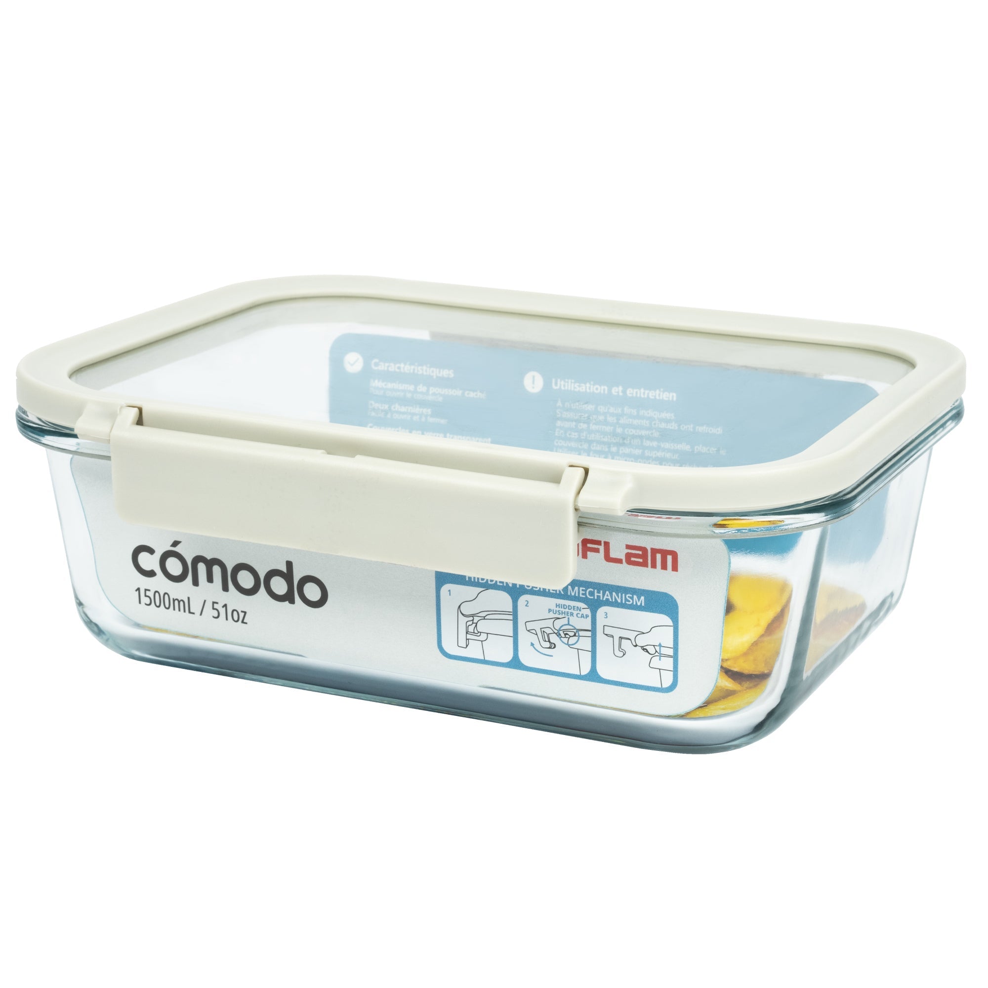 Comodo Glass Rectangular Food Storage,