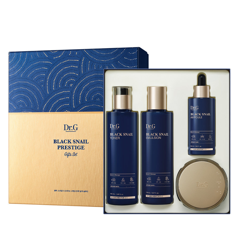 Dr.G Black Snail 4-piece Prestige Full Set (Toner + Emulsion + Ampoule + Cream)