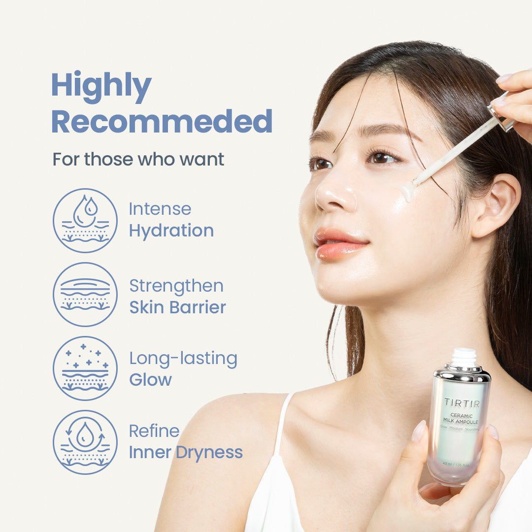 TIRTIR Ceramic Milk Ampoule 40ML  - Hit Item