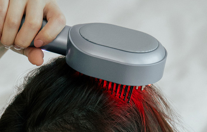 KLUG Scalp Therapy Massager, Satin Gray, 1 unit