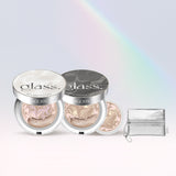 GLASS Age20's Glass Skin Essence Pact Glow/Perfect 12.5g Main product + Refill (+ Keyring Pouch or Puff Gift) (SPF50+) Glowing Moisture Foundation